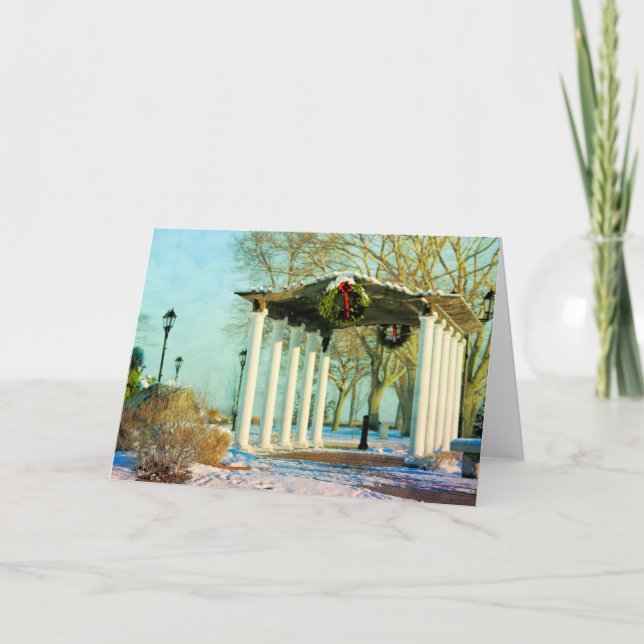 Tarjeta Brewster Gardens pérgola Plymouth MAMÁES (Anverso)