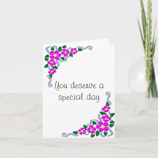 Tarjeta Briar Rose Birthday Card (Anverso)