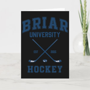 Tarjeta Briar U Hockey Fuera del Campus Graham 44 Dos Lado
