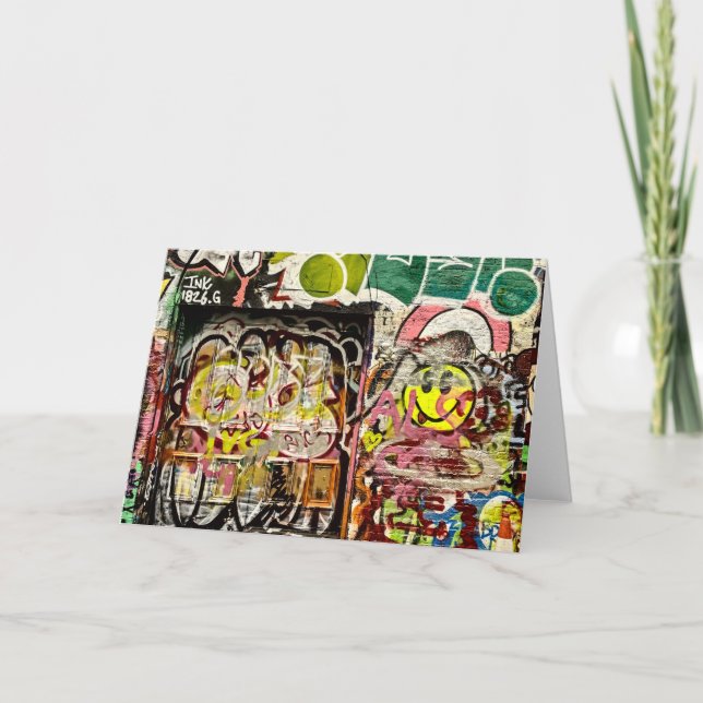 Tarjeta Brick Lane Street Art London (1119) (Anverso)