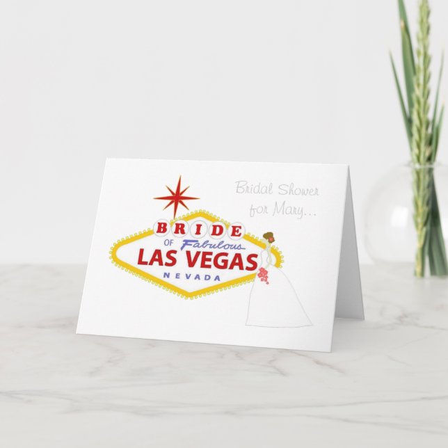 Tarjeta Bridal Shower Las Vegas (Anverso)
