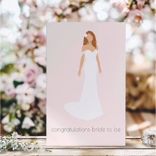 Tarjeta Bridal Shower Modern Felicitaciones