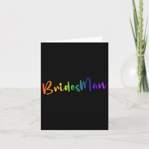 Tarjeta Bridista de la fiesta de la boda gay lesbiana Lgbt