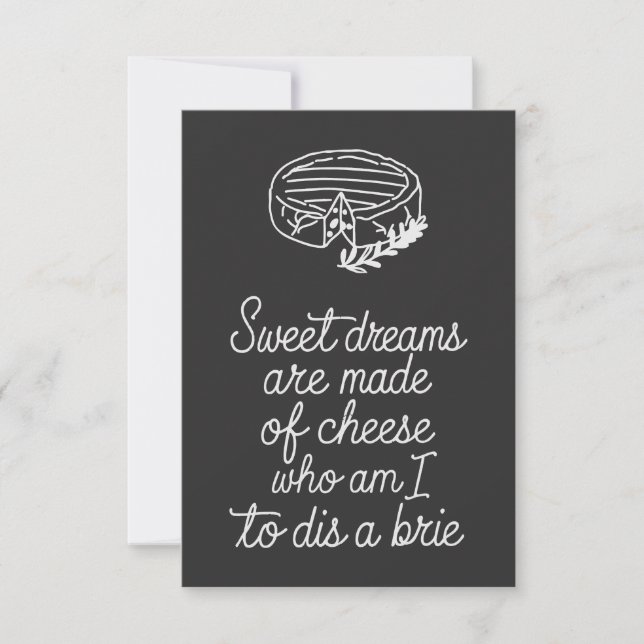 Tarjeta Brie Cheese Lover (Anverso)