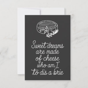 Tarjeta Brie Cheese Lover