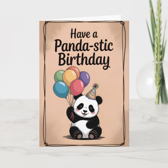 Tarjeta Bright & Cute Flamingo Birthday (Anverso)