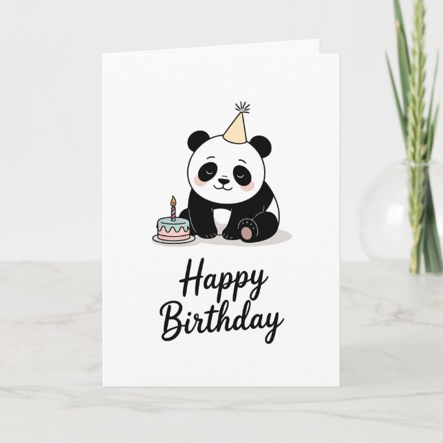 Tarjeta Bright & Cute Flamingo Birthday (Anverso)