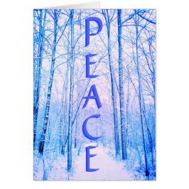 TARJETA BRIGHT DE INVIERNO PEACE