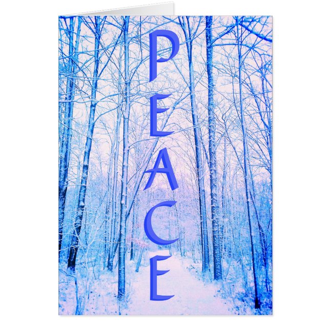 TARJETA BRIGHT DE INVIERNO PEACE (Frente)