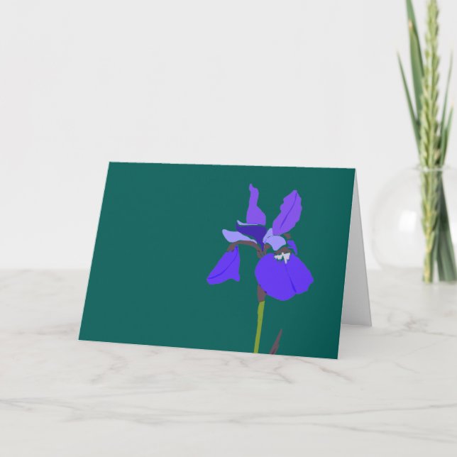 Tarjeta Bright Iris (Anverso)