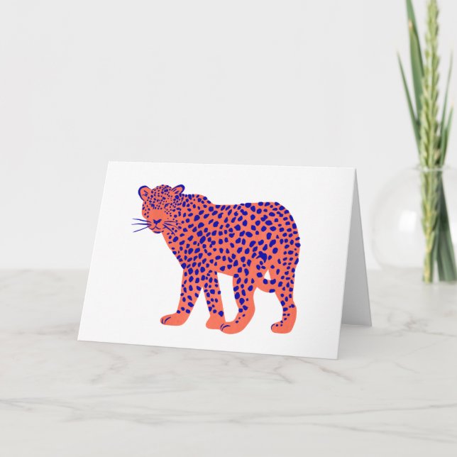 Tarjeta Bright Leopard (Anverso)