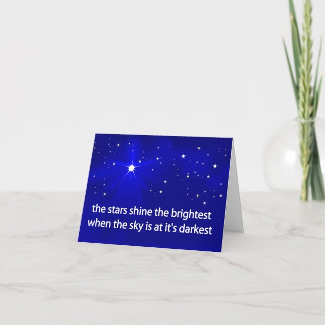 Tarjeta Bright Stars Shine Greeting (Anverso)