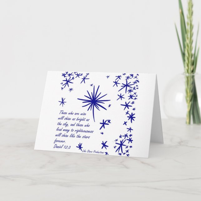 Tarjeta Brilla como las estrellas (Anverso)