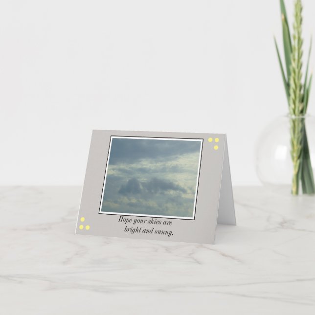 Tarjeta brillante de los cielos (Anverso)