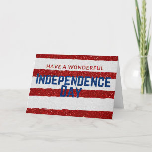 Tarjeta Brillante del Día de la Independencia