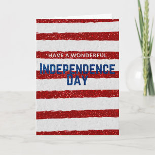Tarjeta Brillante del Día de la Independencia
