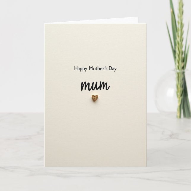 Tarjeta Brillante Día de las Madres Dulces (Anverso)