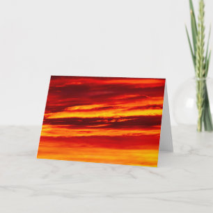 Tarjeta Brillante Red Sunset