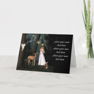 Tarjeta Brille en el bosque - tarjeta-personalizado de