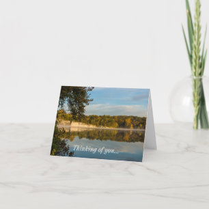 Tarjeta Brillo De La Mañana De Otoño Pensando En Tu Tarjet