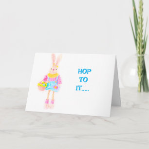 TARJETA ¡BRINCA Y TEN UNA *PASCUA MUY FELIZ*