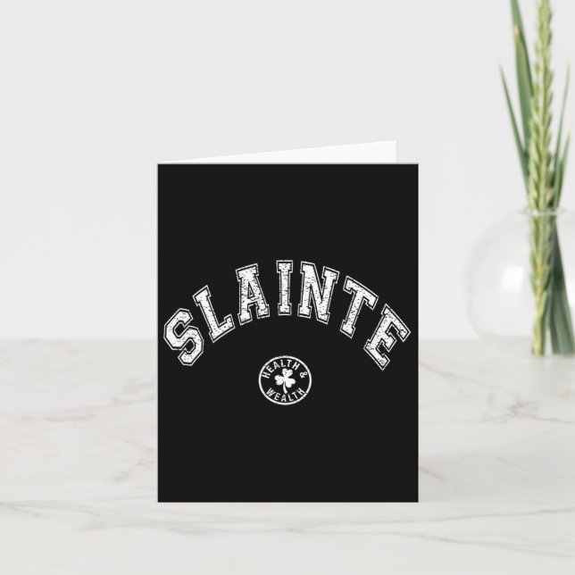 Tarjeta Brindis de bebida de dicho irlandés del día de San (Anverso)
