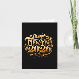Tarjeta Brindis por 2026 Feliz Fiesta de Año Nuevo Premium