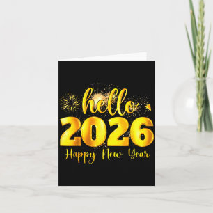 Tarjeta Brindis por el Año Nuevo Feliz Año Nuevo 2026 Fies
