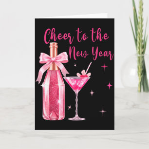 Tarjeta Brindis por el Año Nuevo Feliz Año Nuevo 2026 Fies