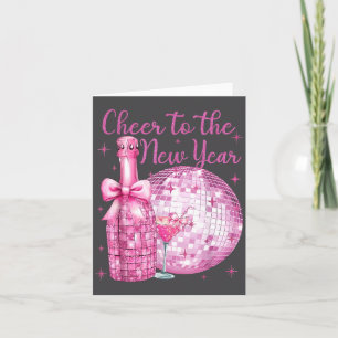 Tarjeta Brindis por el Año Nuevo Feliz Año Nuevo 2026 Fies