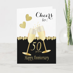 Tarjeta Brindis por nuestro 50º aniversario de bodas de or
