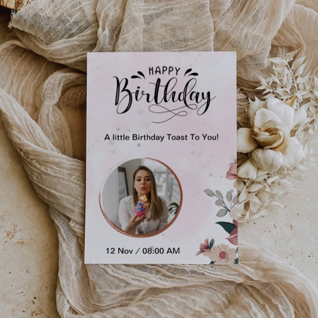 Tarjeta Brindis por ti en tu día especial (Cheers to You on Your Special Day Card)