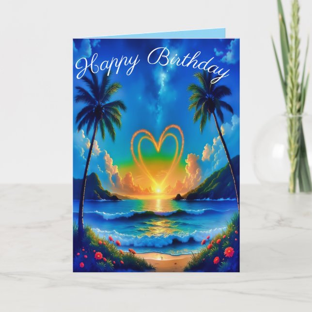 Tarjeta Brindis por tu año de cumpleaños radiante (Anverso)