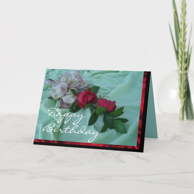 Tarjeta BrindleRosesGreeting-personalizar (Anverso)