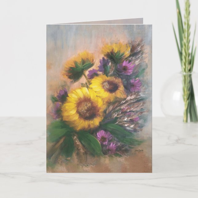 Tarjeta Brisa de Girasoles (Anverso)