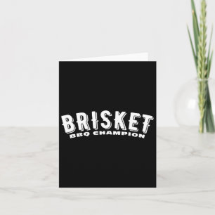 Tarjeta Brisket Bbq Campeón de carne ahumada Bbq Texas Bri