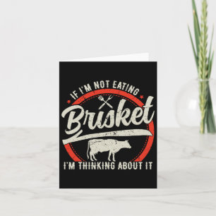 Tarjeta Brisket Beef Grilling Bbq Grill Master