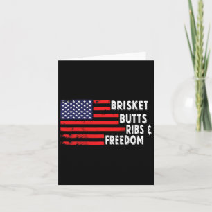 Tarjeta Brisket Butts Ribs And Freedom Bbq Bandera Estadou