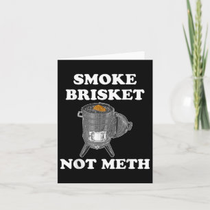 Tarjeta Brisket de humo no es divertido Bbq Barbeque Smoke