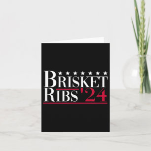 Tarjeta Brisket Ribs 2024 - Funny Bbq Barbecue Political E