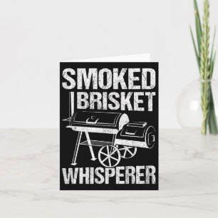 Tarjeta Brisket Whisperer Fumador Carne Rbecue Vinta