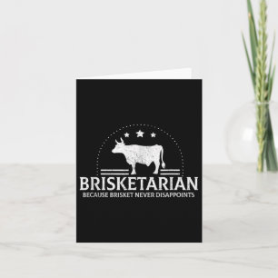 Tarjeta Brisketarian porque Brisket nunca decepciona a Bbq