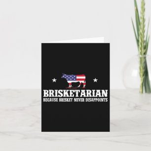 Tarjeta Brisketarian porque Brisket nunca decepciona - B