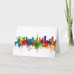 Tarjeta Bristol England Skyline