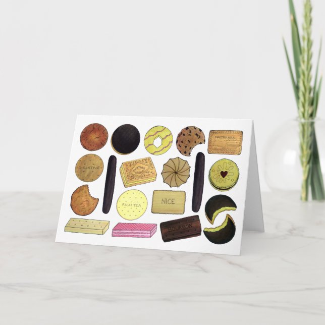 Tarjeta Británico de Biscuits de Pan de Coro de Dietas de  (Anverso)