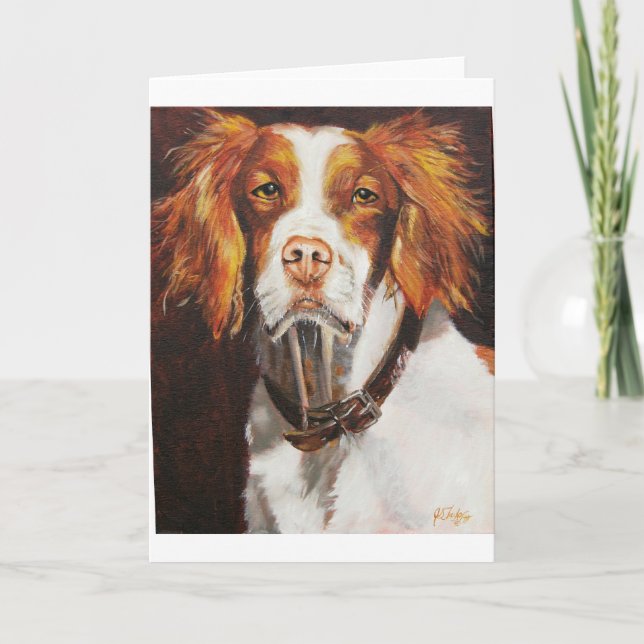 Tarjeta Brittany Spaniel (Anverso)