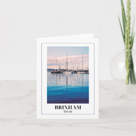 Tarjeta Brixham Marina, Riviera Inglesa, Devon
