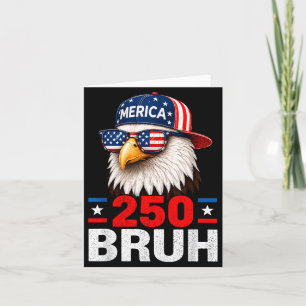 Tarjeta Bro 250 Aniversario Usa Chicos Niños 250 Años 4 De