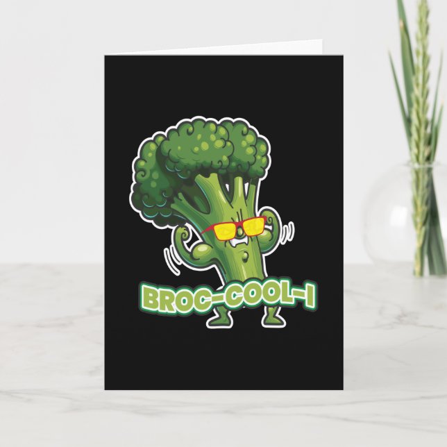 Tarjeta Broc-cool-i Vegan Vegetales (Anverso)