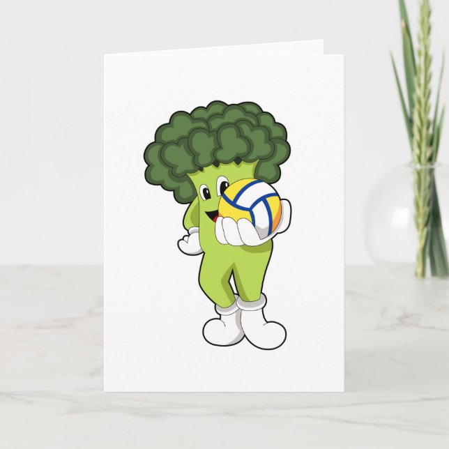 Tarjeta Broccoli en los deportes de voleibol (Anverso)